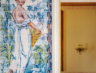 Parques De Sintra Palacio De Queluz Corredor Mangas Azulejos