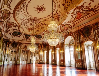 Parques De Sintra Palacio Nacional E Jardins De Queluz Sala Do Trono 01