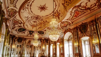 Parques De Sintra Palacio Nacional E Jardins De Queluz Sala Do Trono 01