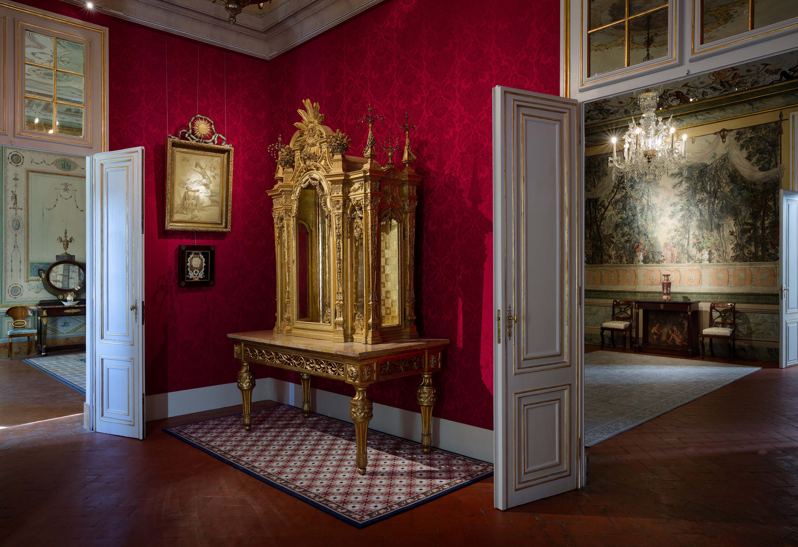 Palacio Nacional De Queluz Aposentos Carlota Joaquina Oratorio©PSML EMIGUS