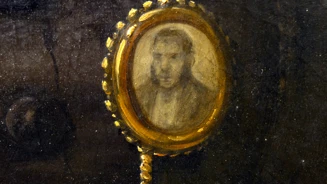 Pormenor do retrato de Maria Balbina dos Reis Pinto