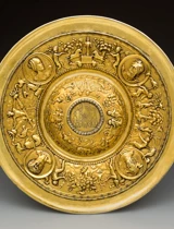 Salva de pé alto, prata dourada, Lisboa, 1548